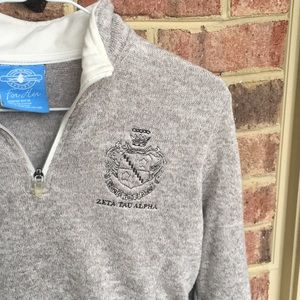 Zta zeta tau alpha Charles river crest 3/4 zip